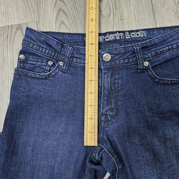 Paper Denim & Cloth Jeans Womens Size 27 Blue Flare Low Rise Pants Y2K Stretch - Picture 4 of 7